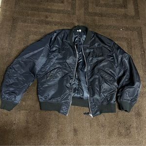 Large Navy Blue Bomber